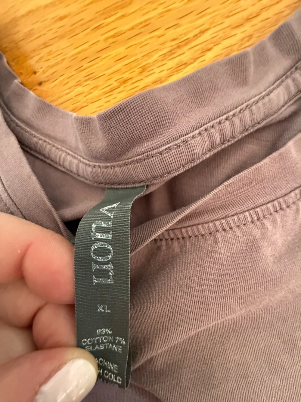 Vuori Short Sleeve Tee in Mauve - Picture 2 of 2